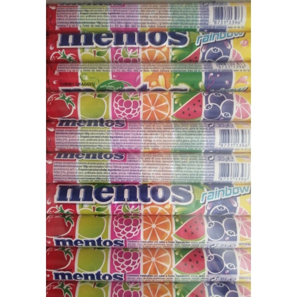 CARAM MENTOS RAINBOW X 20 UD