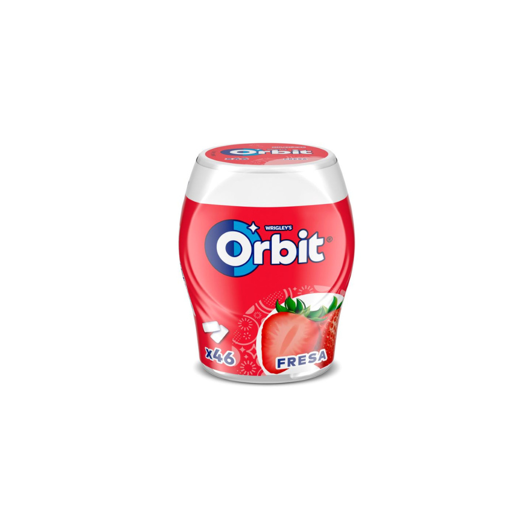CHICLES ORBIT BOTE FRESA X 6 UDS 46 piezas