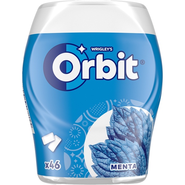 CHICLES ORBIT BOTE MENTA X 6 UDS 46 piezas