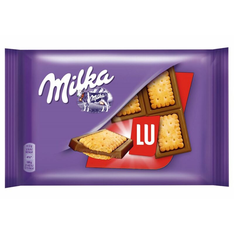 CHOCOLATE MILKA TABLETA LU 35gr 20 ud CHOCOLATE MILKA TABLETA LU 35gr 20 ud